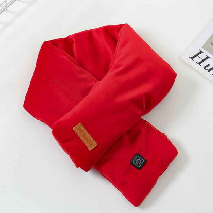 Plushridge™ USB Heated Velvet Scarf with 3 Heat Levels up to 52°C