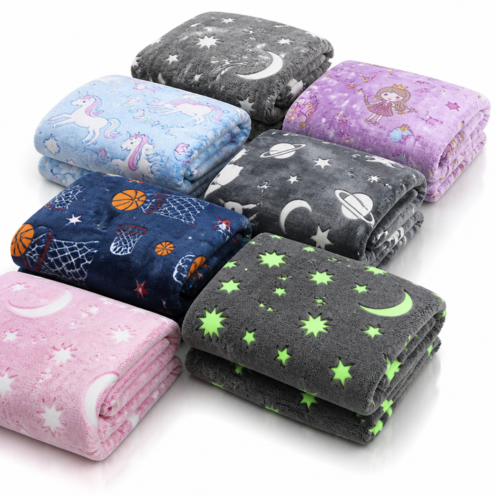 Leuchtende weiche Flanell-Kinderdecke