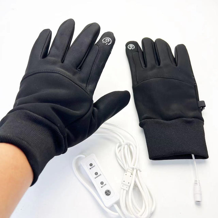 Plushridge USB Heated Gloves with Touchscreen and 3 Heat Levels