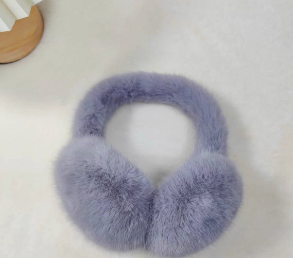 Plushridge Fluffy Faux Fur Earmuffs with Big Foldable Pads
