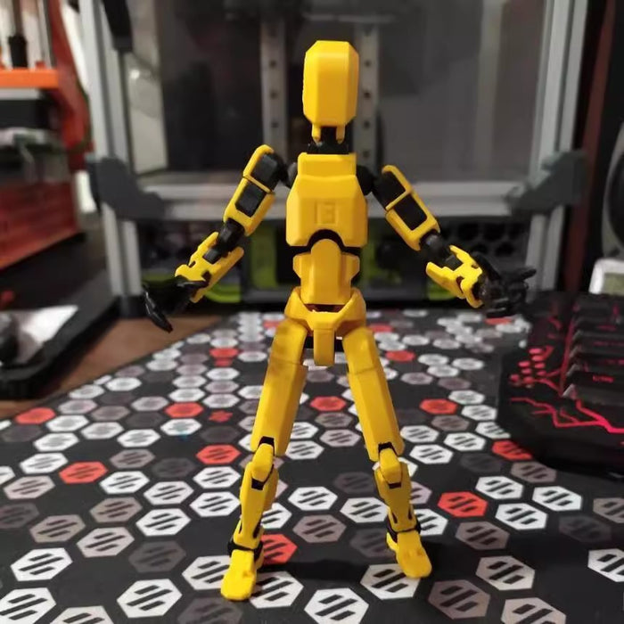 Plushridge Poseable 3D Printed Robot Figure with Many Joints