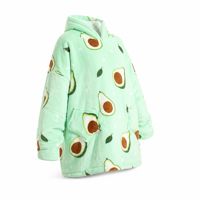 Plushridge™ Oversized Plush Fleece Blanket Hoodie, One Size Fits All