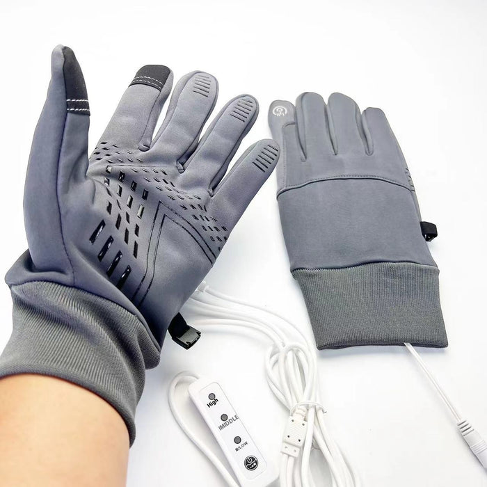 Plushridge USB Heated Gloves with Touchscreen and 3 Heat Levels