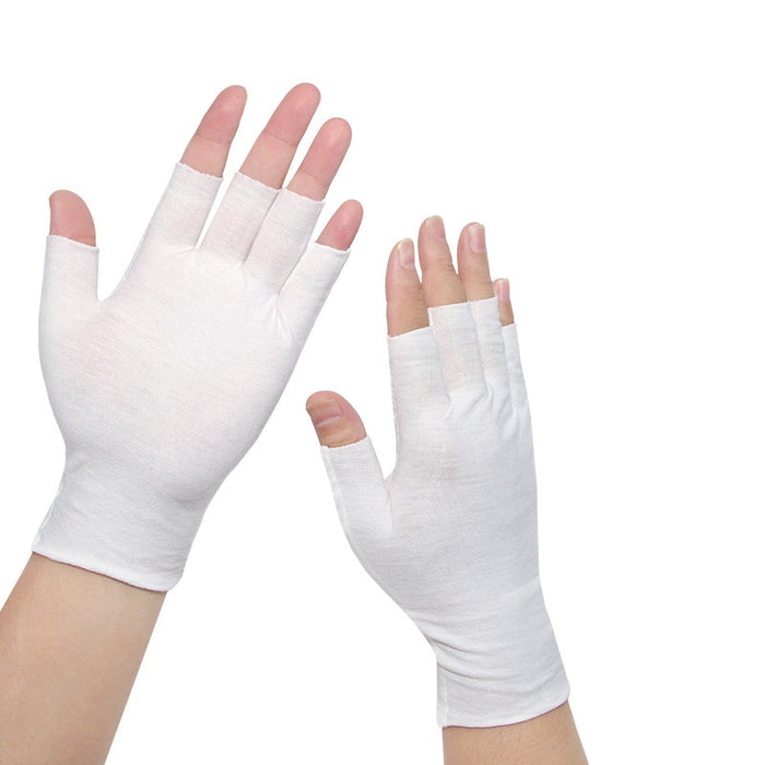Plushridge Thin Cotton Half-Finger Gloves for Touchscreens