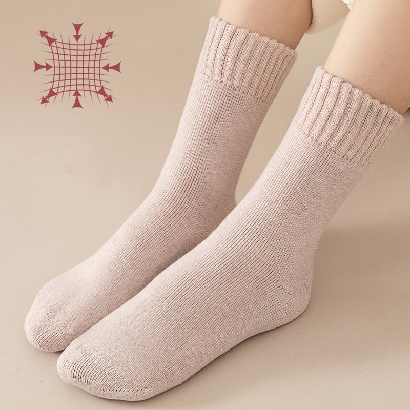 3-Pair Unisex Thermal Socks with Soft Fleece Lining