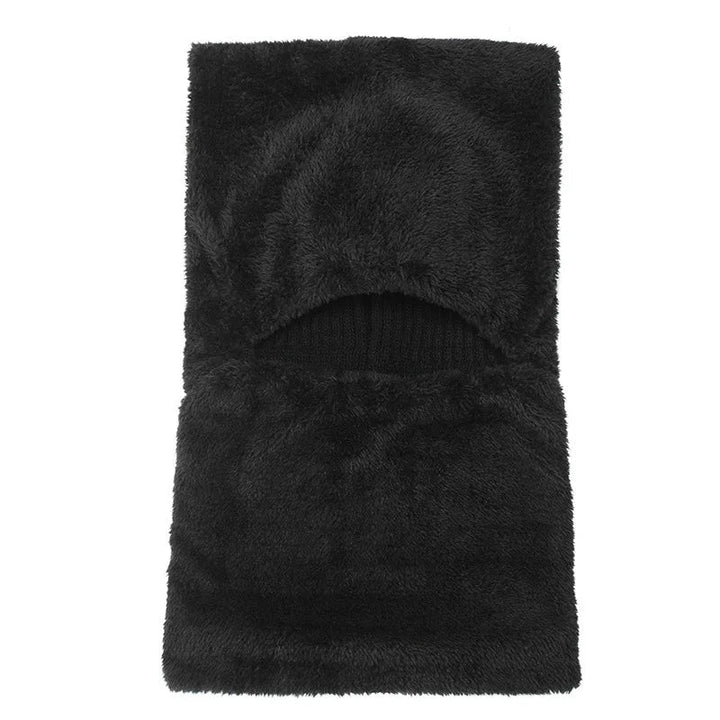 Knit Balaclava Beanie with Visor and Plush Fleece Lining