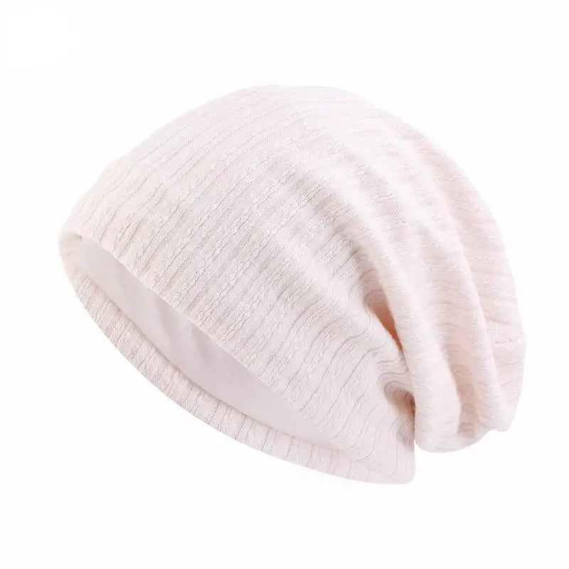 Wheat Pattern Cotton Beanie with Soft Double Layer