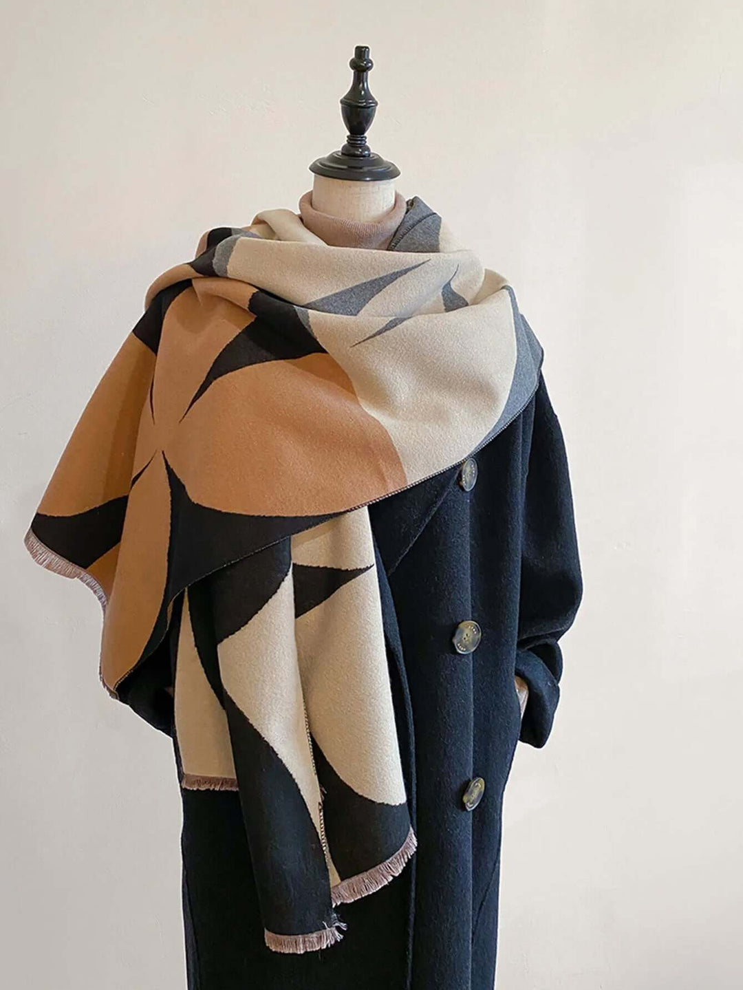 Women’s Reversible Winter Scarf – Soft &amp; Warm Wrap