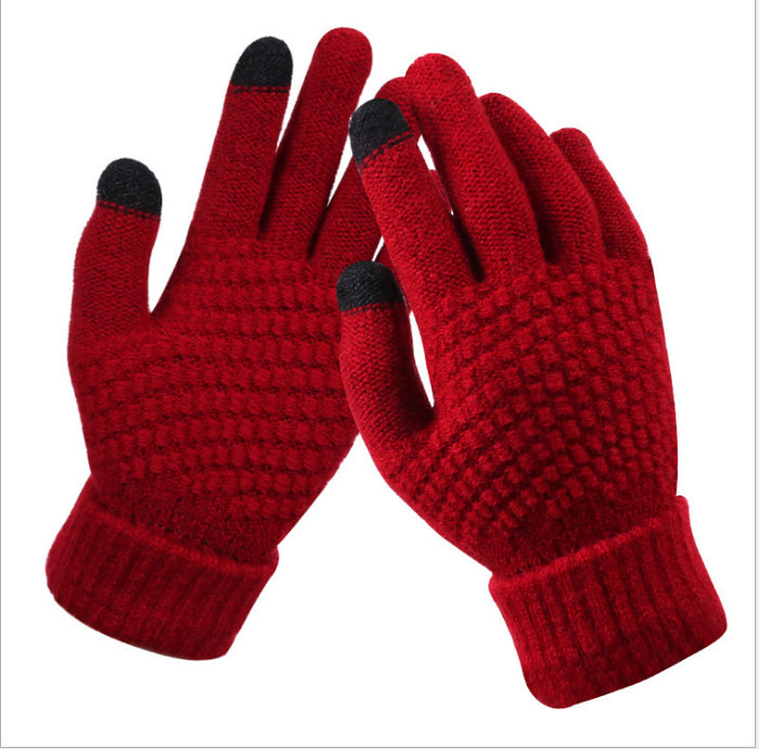 Plushridge Textured Knit Touchscreen Gloves for Everyone