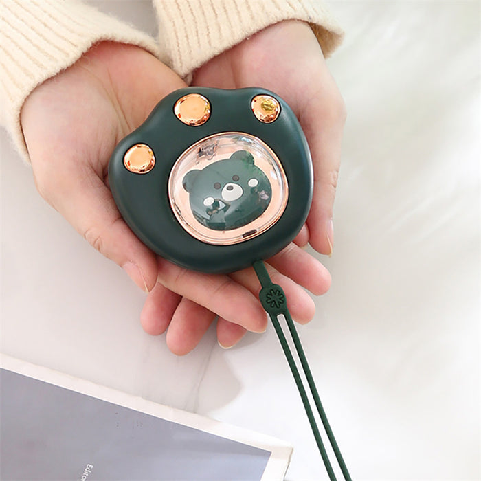 Plushridge Cat Paw Rechargeable Hand Warmer with Lanyard