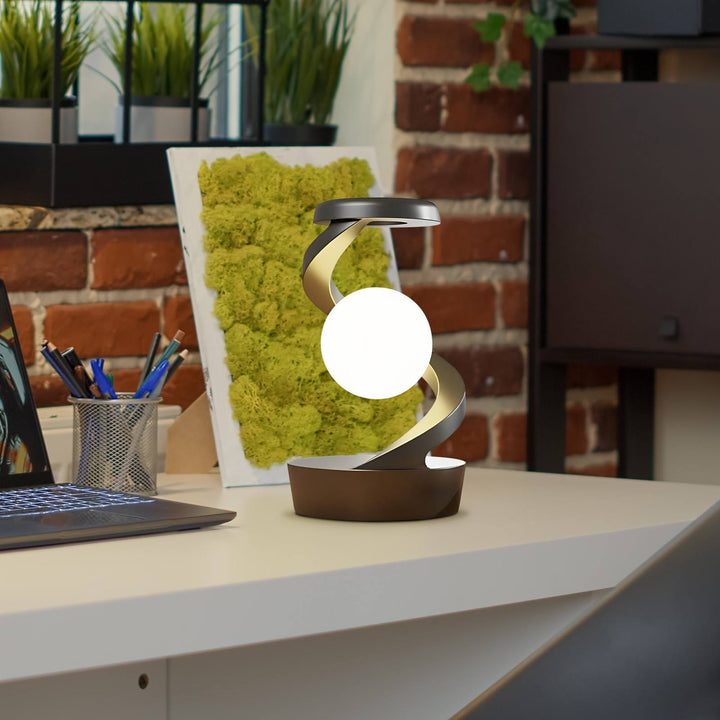 Rotating Moon Lamp with Optional Wireless Phone Charger
