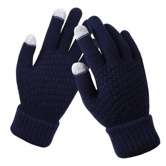 Plushridge Textured Knit Touchscreen Gloves for Everyone