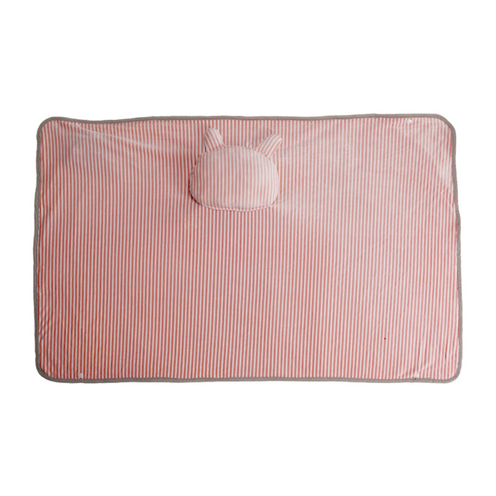 USB Heated Plush Blanket for Office, Washable with Power Bank Option