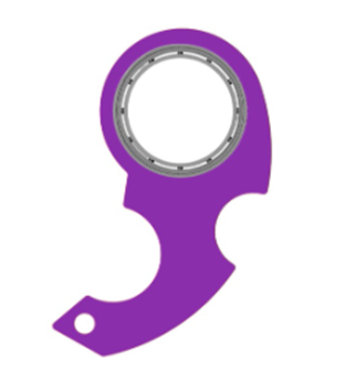 Plushridge Fidget Spinner Keychain with Bottle Opener Edge