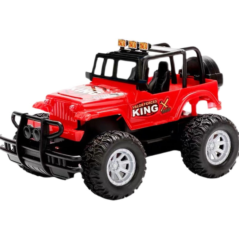 Red RC off-road jeep toy car