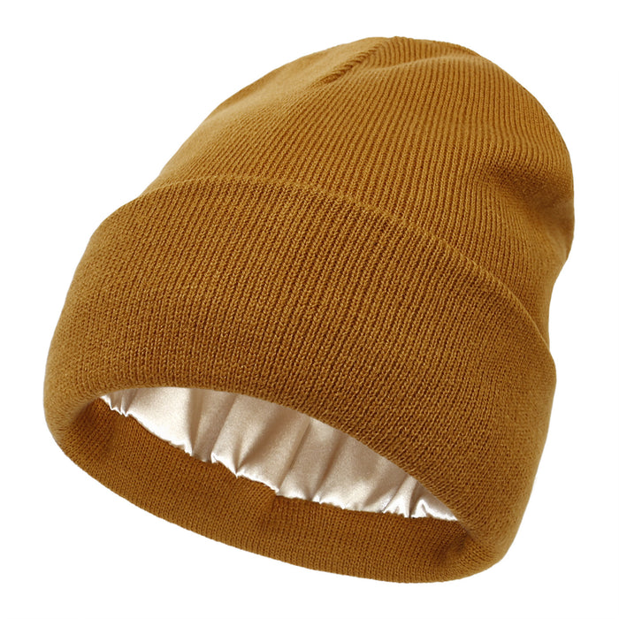Plushridge Satin-Lined Cuffed Knit Beanie in 11 Colors