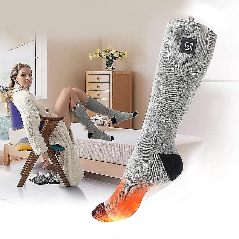 Plushridge™ Rechargeable Heated Socks with Adjustable Temperature