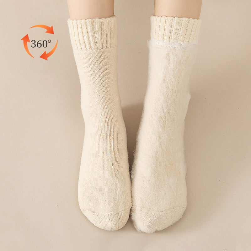 3-Pair Unisex Thermal Socks with Soft Fleece Lining