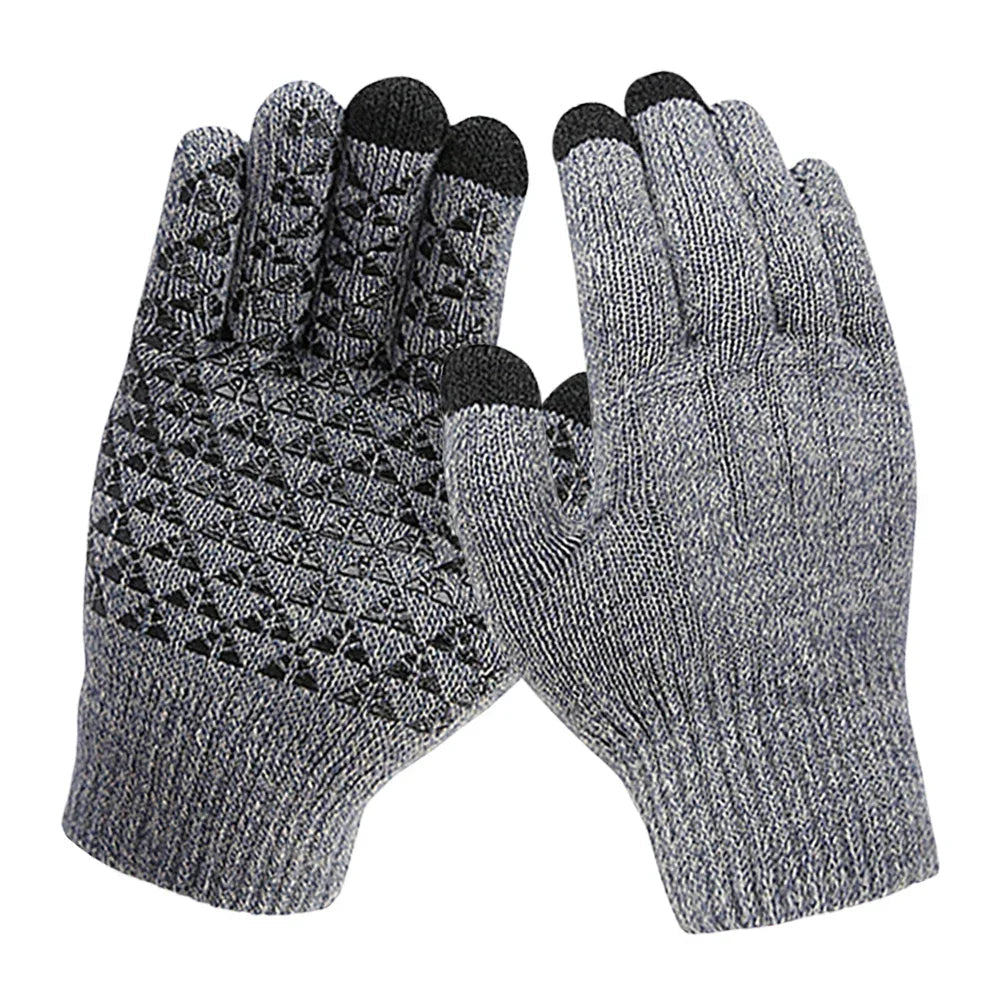 Plushridge™ USB Heated Knit Gloves with Touchscreen Fingers