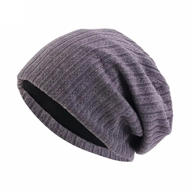 Wheat Pattern Cotton Beanie with Soft Double Layer