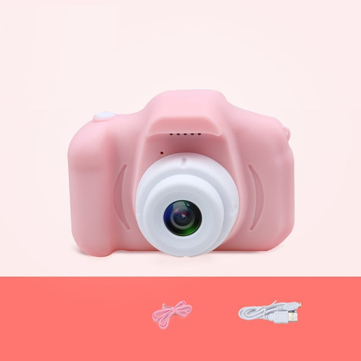 Pink cartoon kids digital camera