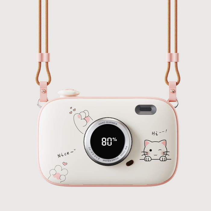 Plushridge Camera Hand Warmer and 10000mAh Power Bank with Lanyard