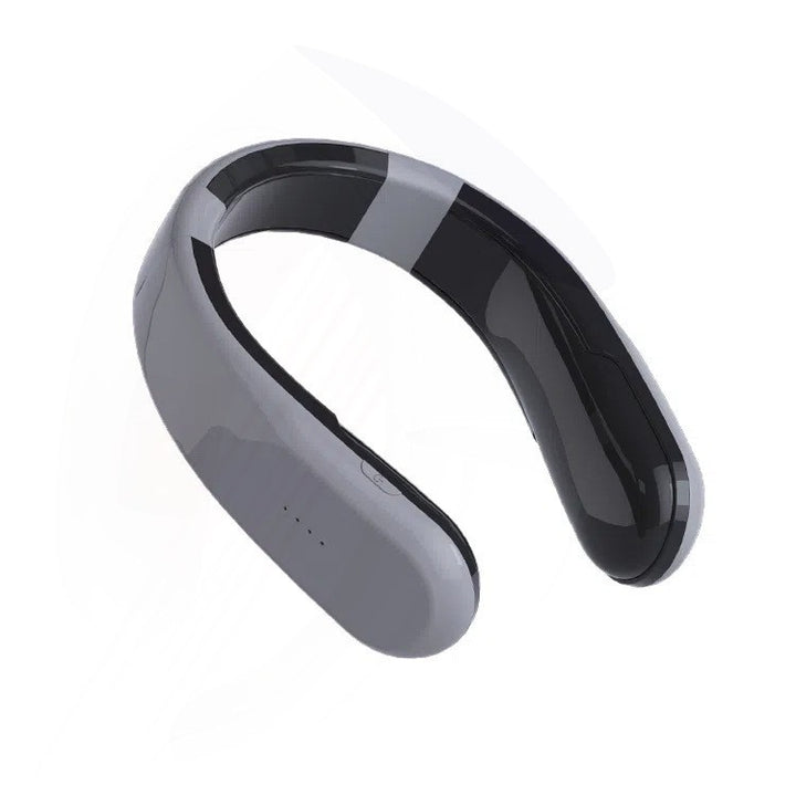 White U-shaped heated neck warmer