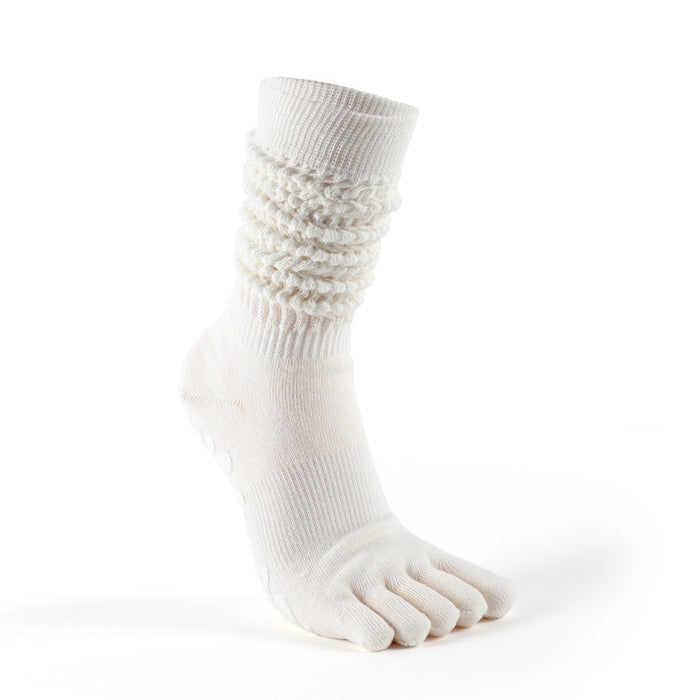 Plushridge Non-Slip Pilates Toe Socks with Slouchy Scrunch Leg