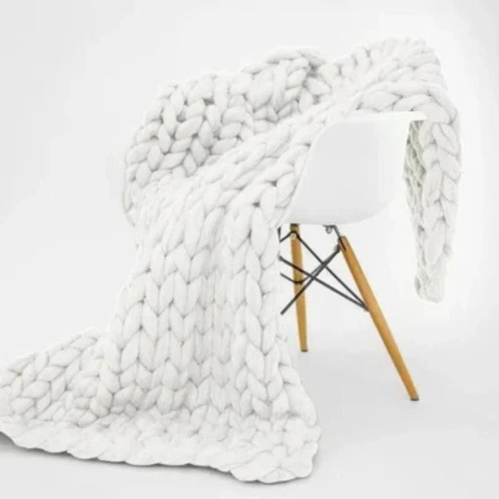Evenly Weighted Breathable Blanket in Soft Faux Cashmere
