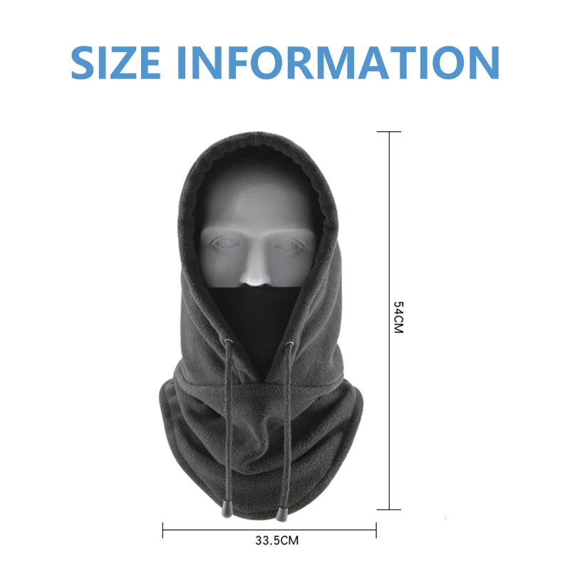 Polar Fleece Balaclava with Full Face and Neck Coverage