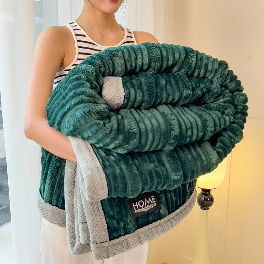 Warm Plush Winter Blanket for Bed &amp; Sofa