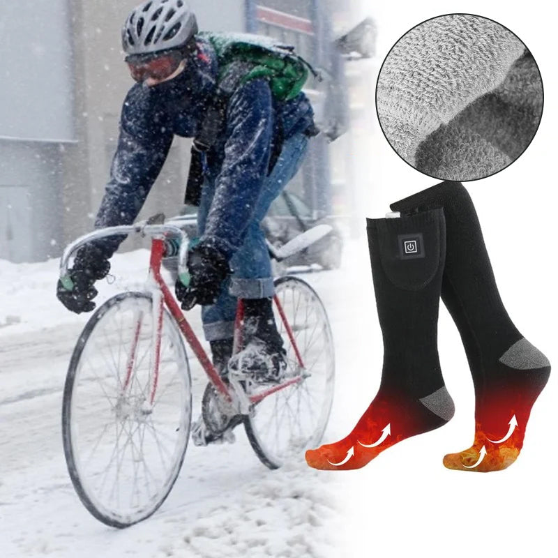 Plushridge™ Rechargeable Heated Socks with Adjustable Temperature
