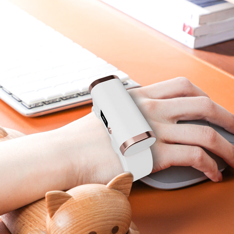 Wrist hand warmer with digital display