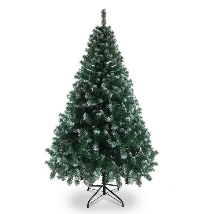 Plushridge 6 ft White-Tipped Christmas Tree with 812 Branches
