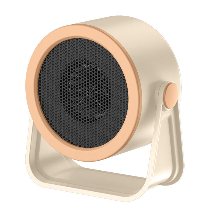 Round mini space heater on tilting stand