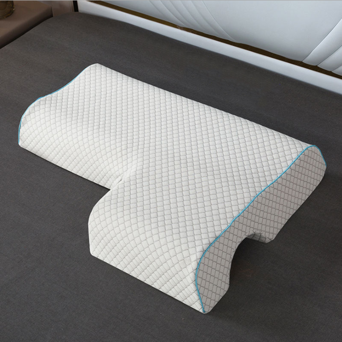 Plushridge Arched Couples Memory Foam Pillow with Arm Tunnel