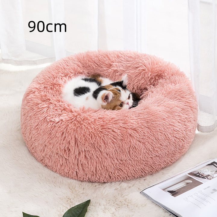 Round Winter Pet Bed, Cloth, 30 to 100cm
