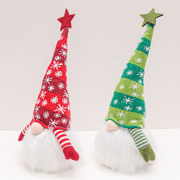 Christmas Gnome Plush Faceless Doll With Long Beard Decor