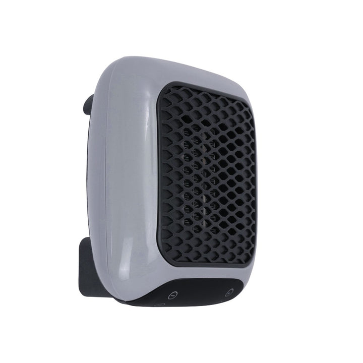 Small outlet heater with digital display and remote
