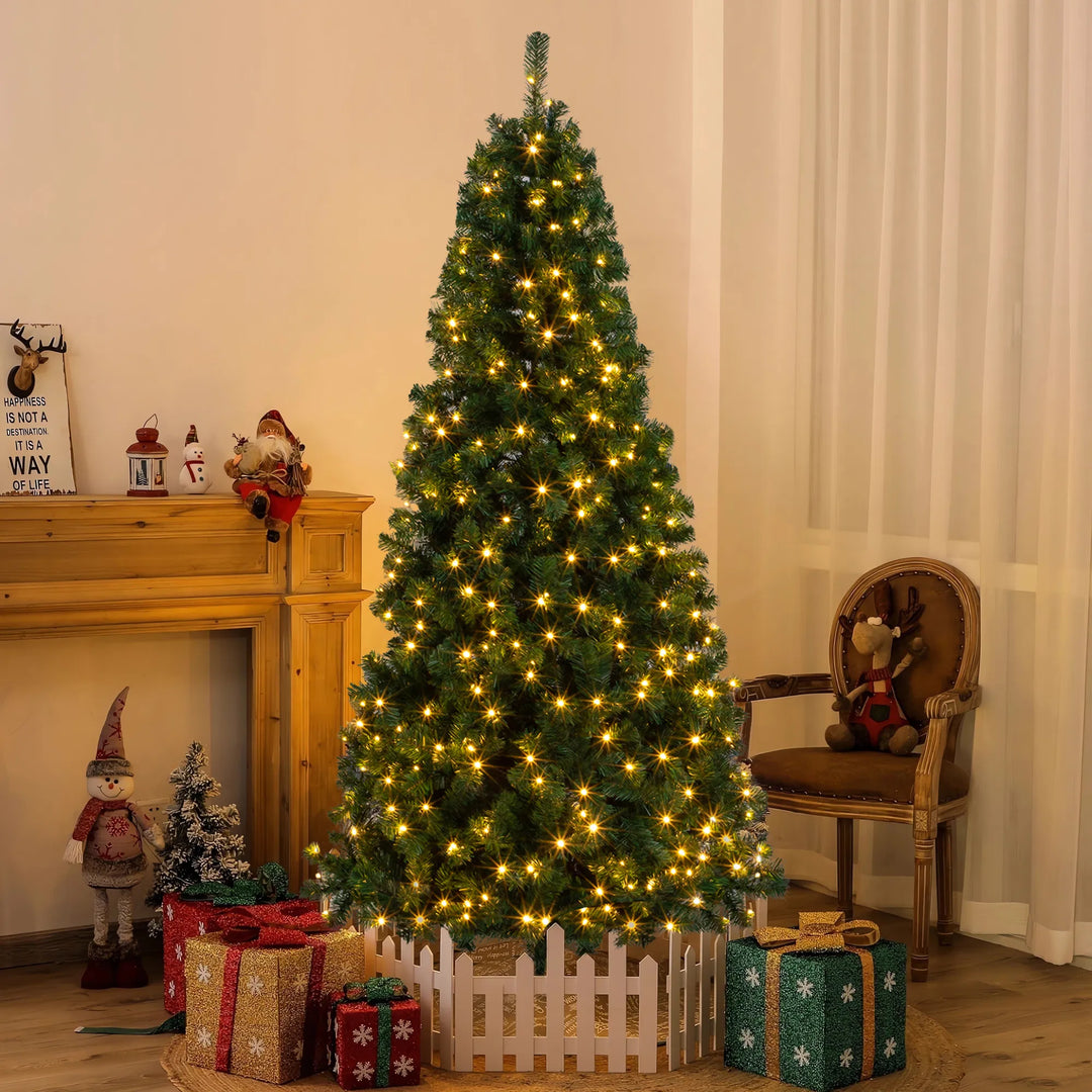 Lit 7 ft artificial Christmas tree