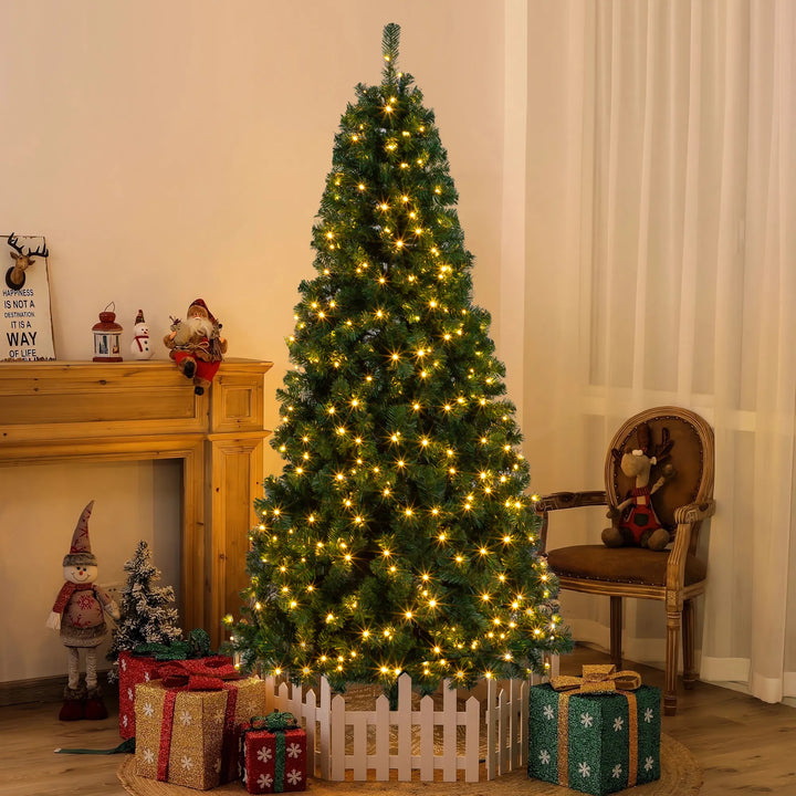 Lit 7 ft artificial Christmas tree