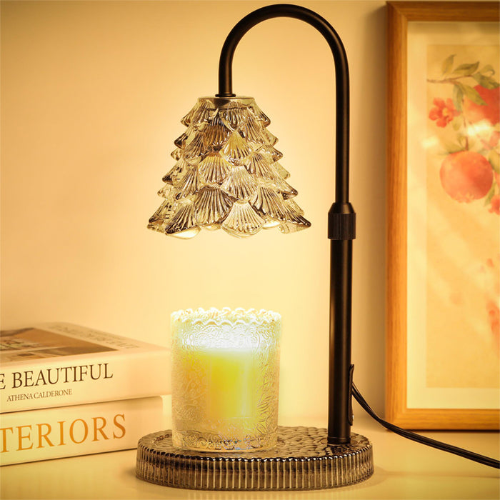Plushridge Candle Warmer Lamp with Timer and Dimmer, Clear Glass