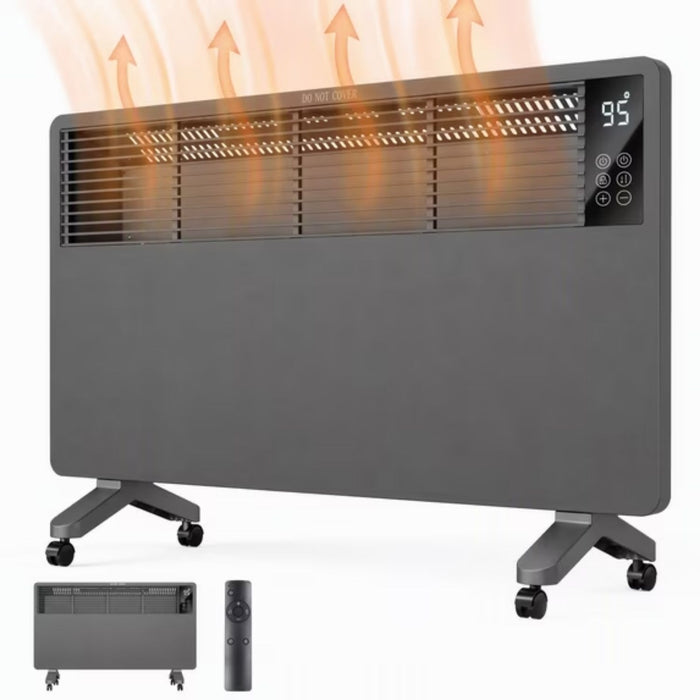 Plushridge Panel Convection Heater 1500W on Castors or Wall-Mounted