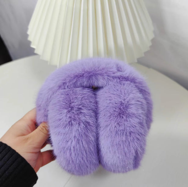 Plushridge Fluffy Faux Fur Earmuffs with Big Foldable Pads