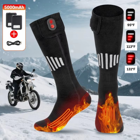 Plushridge™ USB Rechargeable Heated Socks for Toes and Soles