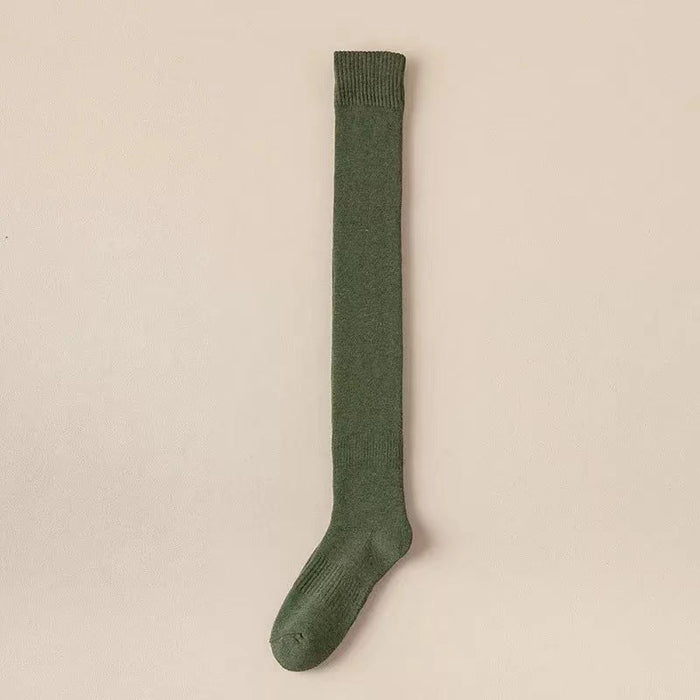 Plushridge™ Cable Knit Thigh-High Socks with a Comfy Stretch Fit