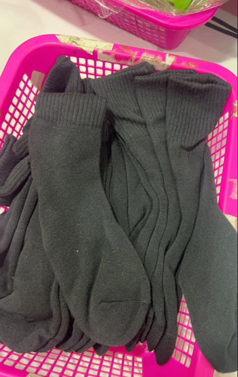 Thick terry plush mid-calf winter socks