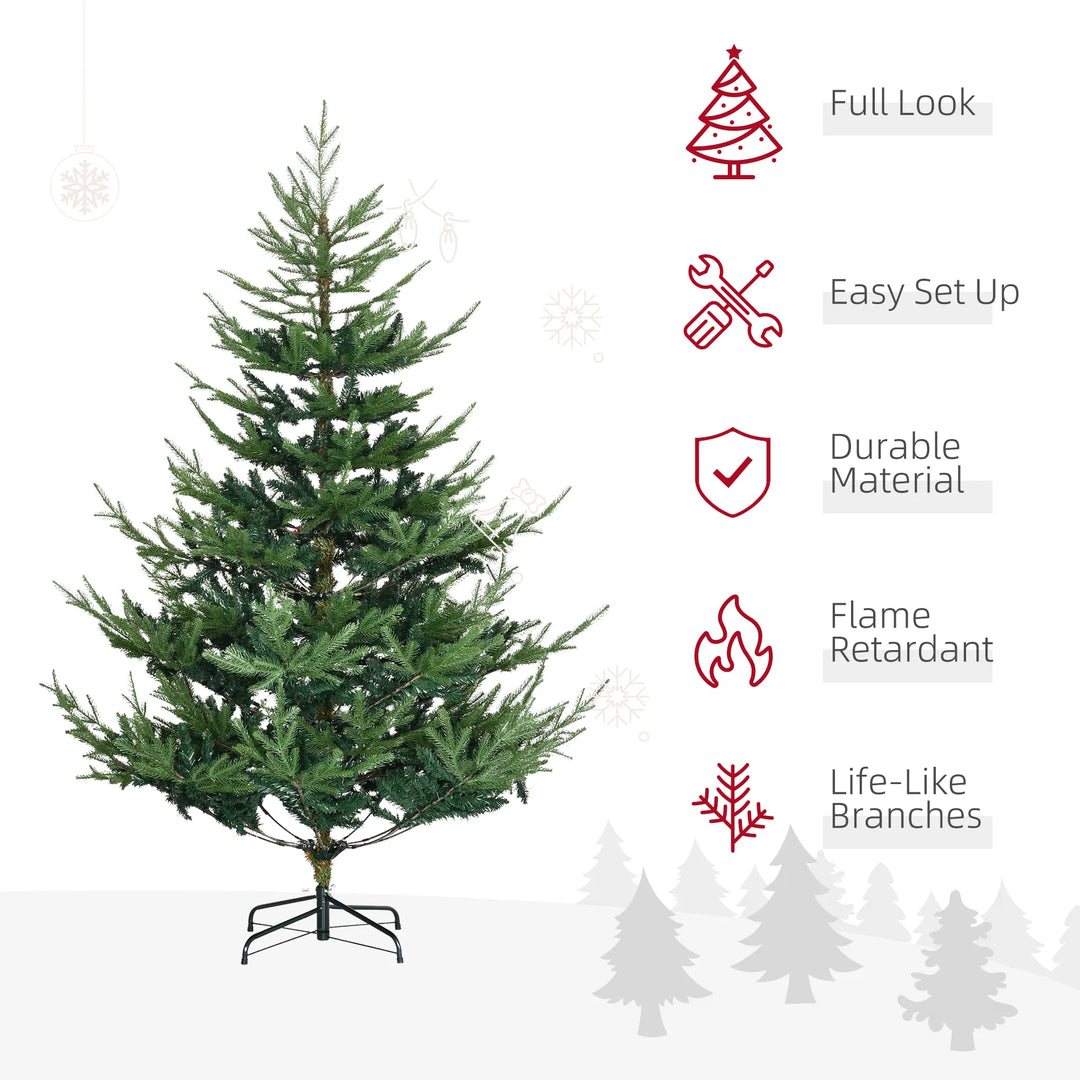 Realistic green Nordic pine artificial Christmas tree
