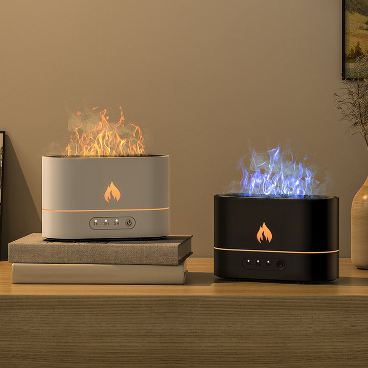 Square Flame Aroma Diffuser for Bedrooms, Quiet USB Humidifier