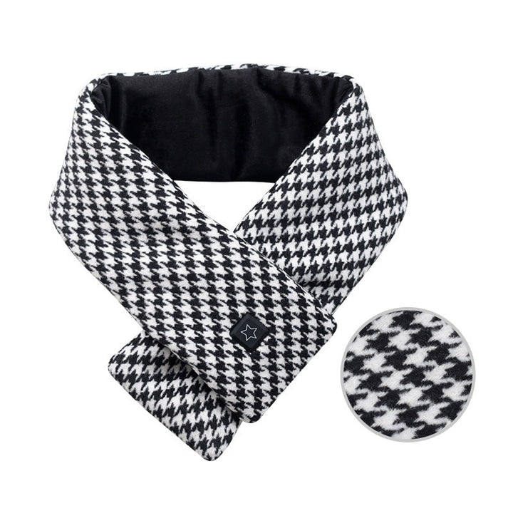 Plushridge™ Cotton Heated Scarf with 3 Heat Levels and 7-Hour Battery